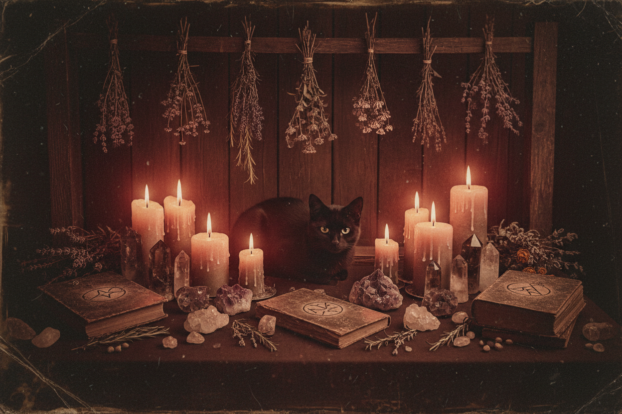 Vintage Witch Scene 1